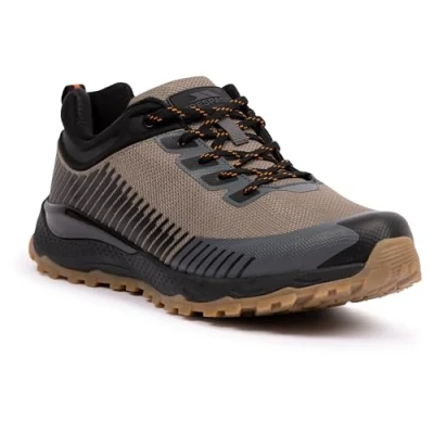 Image of Trespass Mens Waterproof Shoe Walking Boot with Moulded Footbed Ford Black