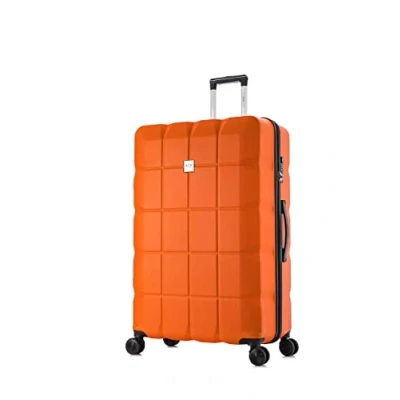 Image of ATX Luggage Extra Large Suitcase Super Lightweight Durable ABS Hard Shell with 4 Wheels and Built in TSA Lock (Orange, 32 Inches,132 Liter)