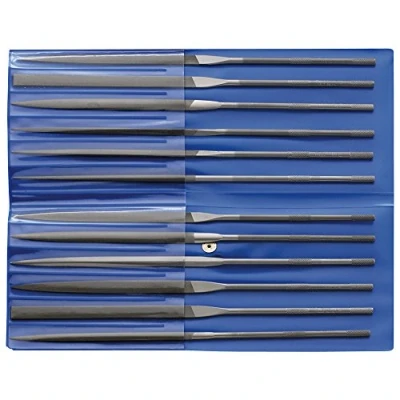 Image of Pferd 266/16160H2 Cut 2 Type Needle File, Multi Colour, 160 mm, Set of 12 Piece