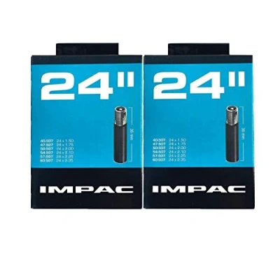 Image of Impac 2 Pack Cycle Tubes 24&quot; Schrader Valve (Car Type Valve) 24 x 1.50 2.35 (40 507/60 507)