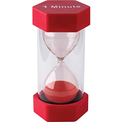 Image of Teacher Created Resources 1 Minute Sand Timer Large, Multicolor