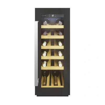 Image of 19 Bottle Capacity Single Zone Slimline Wine Cooler Black
