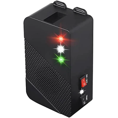 Image of Glaobule Battery Operated Ultrasonic Mice Rat Rodents Repeller with LED Strobe Lights Deterrent for Indoor Use