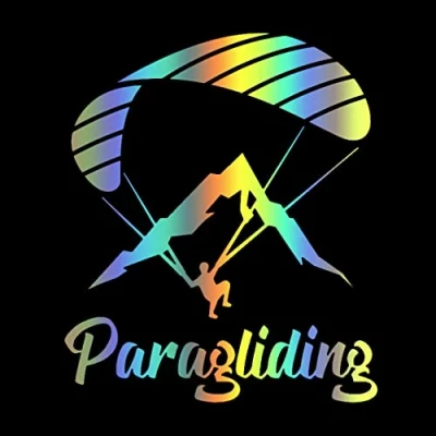 Image of Car Sticker Decal Vinyl Paraglider Paragliding Motorcycle Decoration Accessories Creative