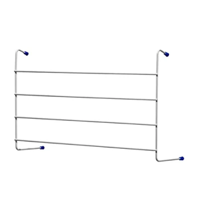 Image of SAONS 4 Tier Clothes Drying Airer Bar Metal Over Radiator Rail Indoor Laundry Dryer Rack (1 x Airer)