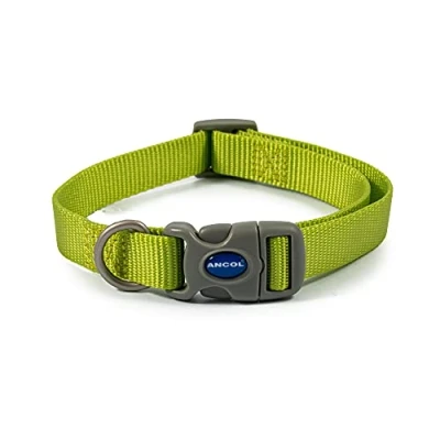 Image of Ancol Viva Quick fit Adjustable Collar Lime, Size 2 5 to 30 50 cm, Weatherproof