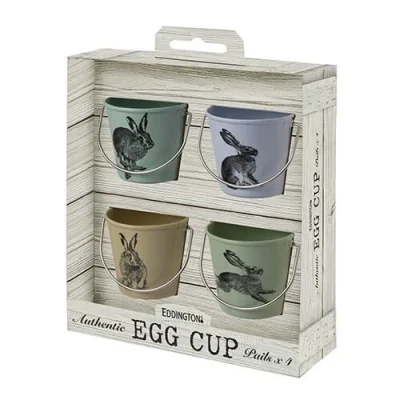 Image of Eddingtons Set Of 4 Country Hares Egg Cups