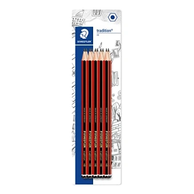 Image of STAEDTLER 110HBBK10D Tradition Graphite Pencil for Drawing &amp; Sketching HB (Pack of 10)