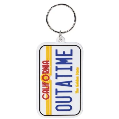 Image of Pyramid International RK38572C Back to the future keychain ( license plate ) , Multi Colour, 4.5 x 6 1.3 cm