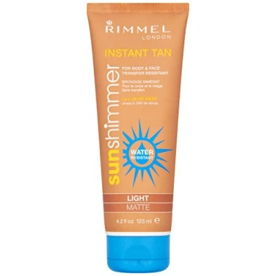 Image of Rimmel London Sun Shimmer Light Matte Water Resistant Instant Tan Makeup Tube 125 ml