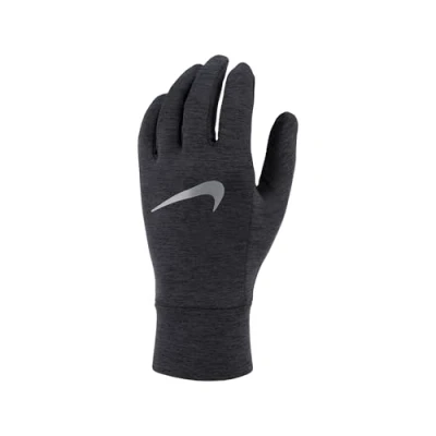 Image of NIKE Unisex BLACK L/Xl MENS FLEECE GLOVE RG L XL, 082 Black/Black/Silver, XL UK