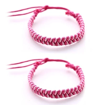 Image of DonDon 2 colourful friendship bracelets Pink