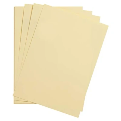 Image of Clairefontaine Ref 975273C Maya Smooth Coloured Drawing Card (Pack of 25 Sheets) 185gsm A4 (29.7 x 21cm) Cream Colour Deep Dyed, Acid Free, pH Neutral