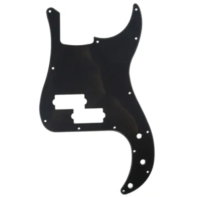 Image of Musiclily 13 Hole P Bass Pickguard for Fender American/Mexican Standard Precision Bass,1Ply Black