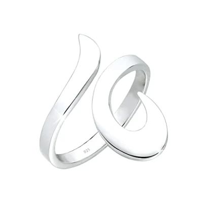 Image of Elli Ring Ladies Wrap Ornament Statement in 925 Sterling Silver