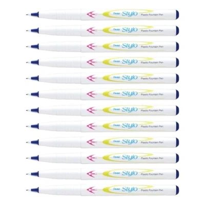 Image of Pentel Stylo Fountain Pen Blue (Pack of 12)