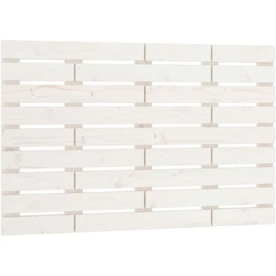 Image of vidaXL Wall Headboard White 81x3x63 cm Solid Wood Pine
