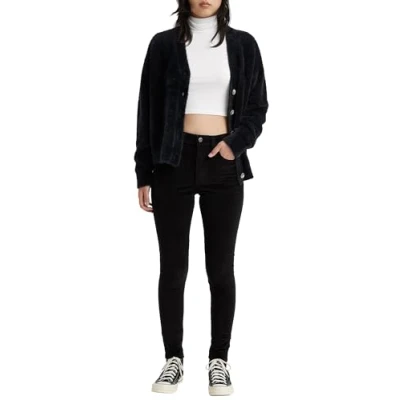 Image of Levi&#039;s Women&#039;s 721 High Rise Skinny Shorts, Meteorite, 29W / 30L
