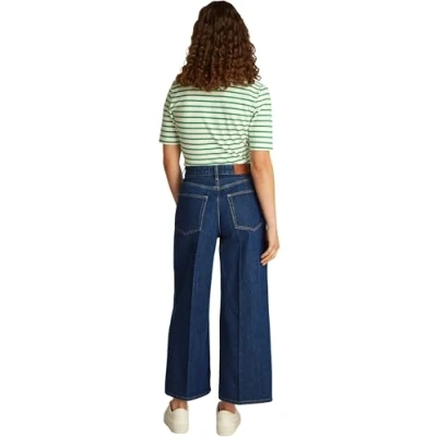 Image of Tommy Hilfiger Women&#039;s Wide Leg Ace High Waist Jeans, Blue (Ace), 32W/29L