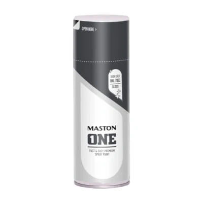 Image of Maston Spray Paint ONE Grey Gloss RAL7011 400ml