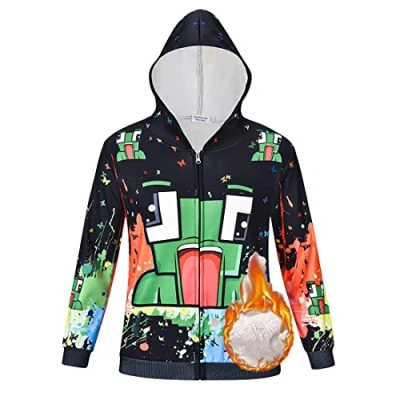 Image of Kids Boys Girls Logo Print Childs Pullover Off Hoodie with Pocket Long Sleeve Hoody T hirts (Black 2, 13 14 Years)
