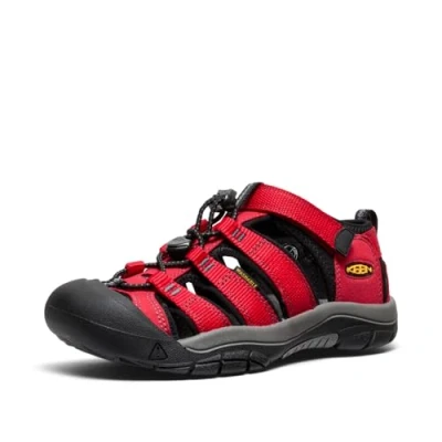 Image of KEEN Unisex Kids Newport H2 Sandal, Ribbon Red Gargoyle, 4 UK