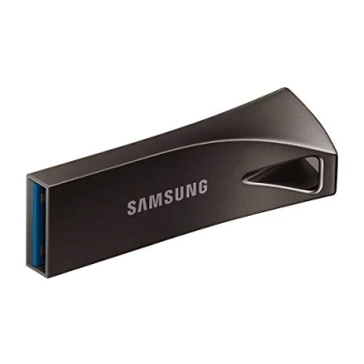 Image of Samsung BAR Plus 64 GB Type A 200 MB/s USB 3.1 Flash Drive Titan Grey (MUF 64BE4)