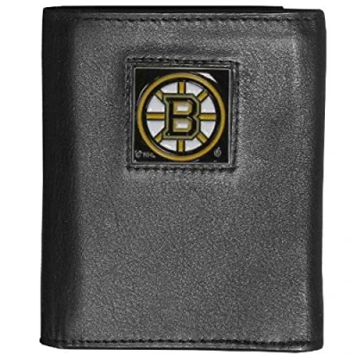 Image of Siskiyou Sports NHL Boston Bruins Genuine Leather Tri Fold Wallet
