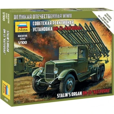 Image of Zvezda Model Kit Z6128 Katyusha Scale: 1: 100.