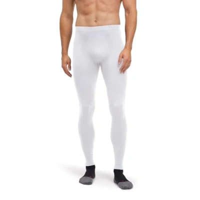 Image of FALKE Men&#039;s Warm Long M TI Functional Yarn Quick Dry 1 Piece Base Layer Bottom, White (White 2860) new eco friendly, XL