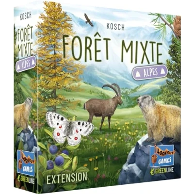 Image of Asmodee Lookout Games Mixed Forest Expansion: Alpine Board Card for families and children from 10 years educational strategic French version