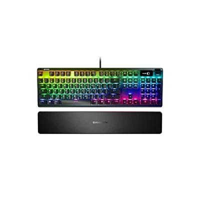 Image of SteelSeries Apex 7 Mechanical Gaming Keyboard OLED Display Red Switches Nordic (QWERTY) Layout