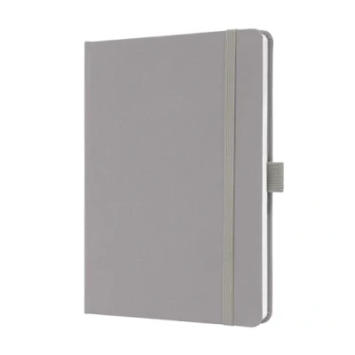 Image of SIGEL JN403 Jolie Notebook, Lined, Approx. A5, Light Grey, hardcover, 192 Pages