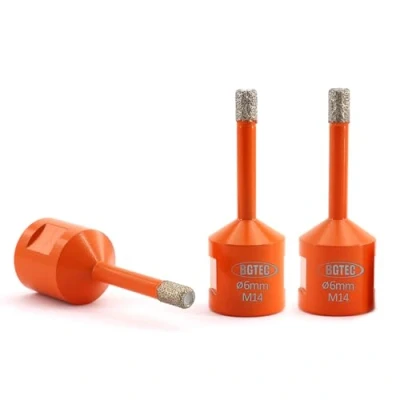 Image of BGTEC Dry Diamond Core Drill Bits for Porcelain Tile Ceramic Marble Brick with M14 Thread 3pcs Diameter 6mm
