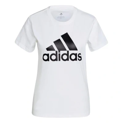 Image of adidas Sportswear Print Tshirt, Women&#039;s, Size: XS, White/black