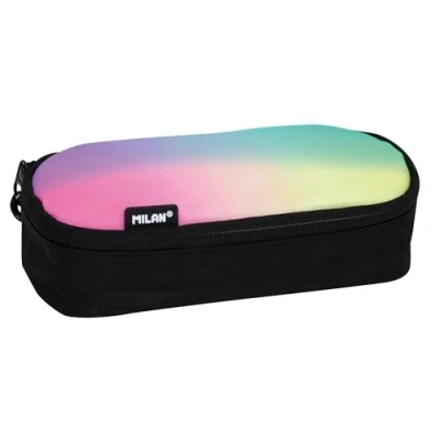 Image of Sunset Oval Pencil Case, Black MILAN®
