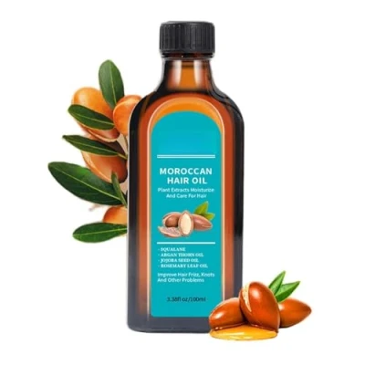 Image of Moroccan Argan Oil Treatment, for Damaged Hair &amp; Frizz Control Dry Oil,Deep Moisturizer, Hydrating Serum to Smooth and Add Shine Split End Repair Hair.100ML