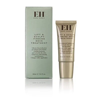 Image of Emma Hardie 40ml Lift &amp; Sculpt Neck Firming Serum, with Unique Roller Applicator for Facial Sculpting Lifting, Reduces Appearance of Saggy Skin Promotes Youthful Look, Vegan Cruelty Free