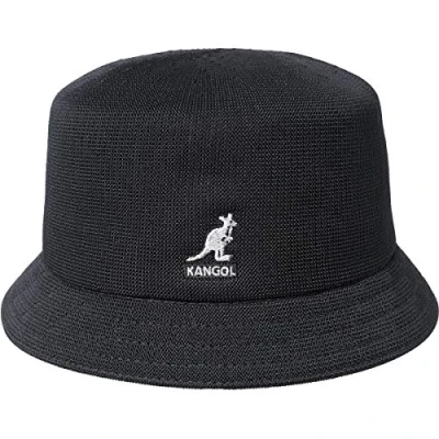 Image of Kangol Tropic Bin Bucket Hat Black Medium