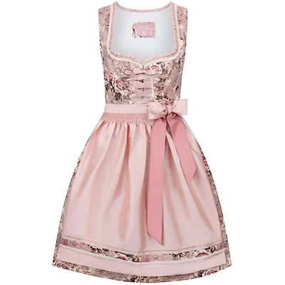 Image of Stockerpoint Women&#039;s Dirndl Dolphin Special Occasion Dress, Antique Pink, 10