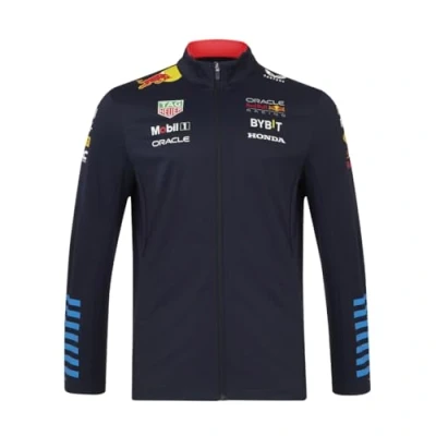 Image of Red Bull Racing Formula One Team Official 2024 1 Merchandise Replica Full Zip Softshell Jacket Night Sky Unisex (UK, Alpha, XXL, Regular, Sky)