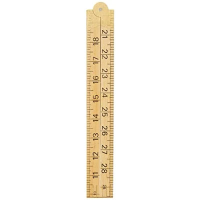 Image of R.S.T. Wooden Folding Rule 1000mm/39in Rsr073