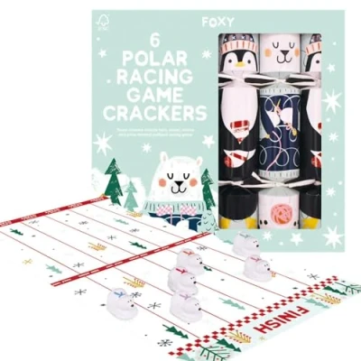 Image of Celebration Crackers Foxy Polar Racing Game Christmas 6 x 12 inch FSC Mix Eco