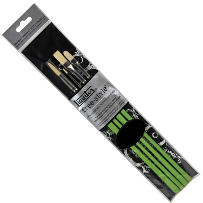 Image of Liquitex Professional Freestyle Traditional Brush 4 Piece Set