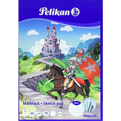 Image of Pelikan 100199 Colouring Pad A5, 60 Sheets, Assorted Designs No Motif Selection Possible, 1 Piece MC5/60