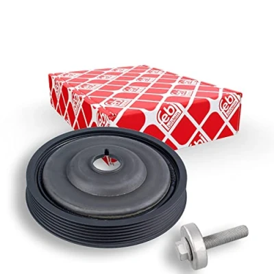 Image of 6070300003, 6070300003S1, A6070300003, A6070300003S1 crankshaft Pulley FEBI BILSTEIN 36155 6PK 155mm 5 with screw, for BMTS Turbo NEW