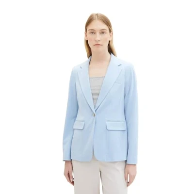 Image of TOM TAILOR Women&#039;s 1040327 Blazer, 34587 Light Fjord Blue, 20
