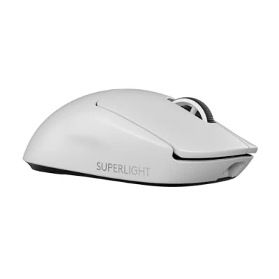 Image of Logitech g pro X SUPERLIGHT 2 SE wireless gaming mouse, 60 grade mouse with 5 programmable buttons, 44K DPI sensor, 888+ IPS, 1 kHz report rate, USB C charging for PC/Mac White