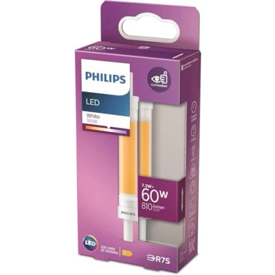 Image of Philips Standard LED torch with 60 W, a length of 118 mm, 2 pin socket, white (3000 K), non dimmable