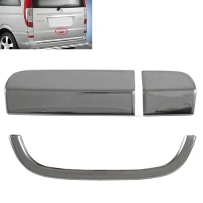 Image of Robust 3 Pcs Chrome Rear Door Handle Stainless Steel for Mercedes Vito Viano W639 2003 2014